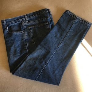 L.L. Bean flannel lined blue jeans 33” x 30”